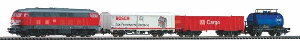 Piko 57154 S-Set DB Cargo: BR 218 + Güterwagen & Bettungsgleis