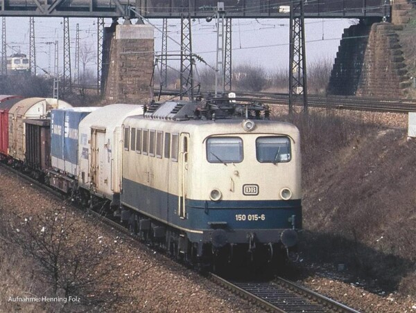 Piko 51651 ~E-Lok BR 150 DB beigeblau IV + PluX22 Dec.