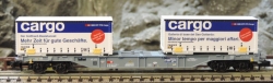 Fleischmann 825209 Containertragwagen Sgns + 2x W