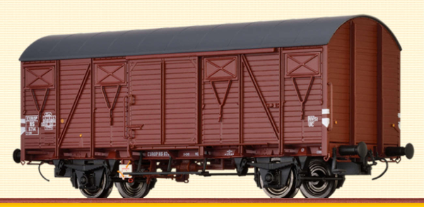 Brawa 50116 Gedeckter-Güterwagen-S-CHO-EUROP-NS
