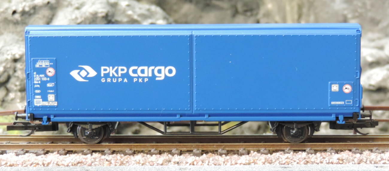 Tillig 14844 START-Schiebewandwagen Hbis-tt der PKP Cargo, Epoche VI