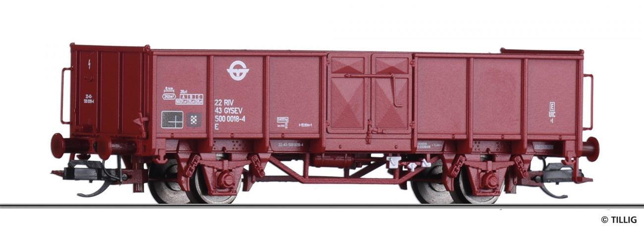 Tillig 14076 Offener Güterwagen E der GySEV, Epoche IV -FORMNEUHEIT-