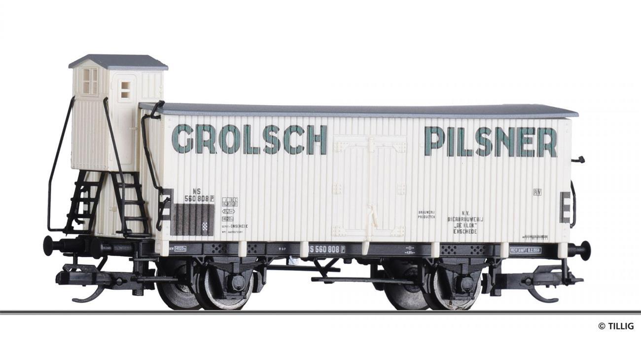Tillig 17920 Kühlwagen -Grolsch Pilsner-, eingestellt bei der NS, Epoche III