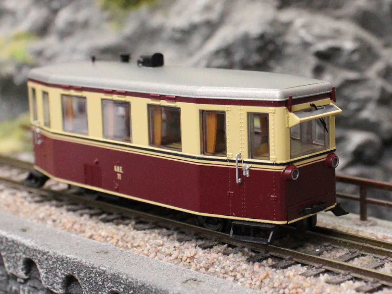 Tillig 02944 Triebwagen T1 der Gernrode-Harzgeroder Eisenbahn, Epoche II