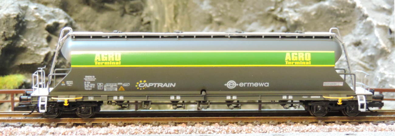 Tillig 01002-1 Staubbehälterwagen Ermewa / Captrain / AGRO