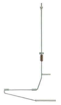 Viessmann 4377 N Halteelement für Quertragwerk, 3 Stück