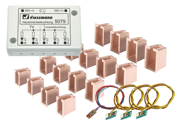 Viessmann 5079 LED-Hausinnenbeleuchtung mit TV-Simulation