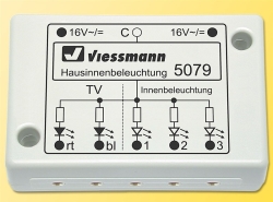 Viessmann 5079 LED-Hausinnenbeleuchtung mit TV-Simulation