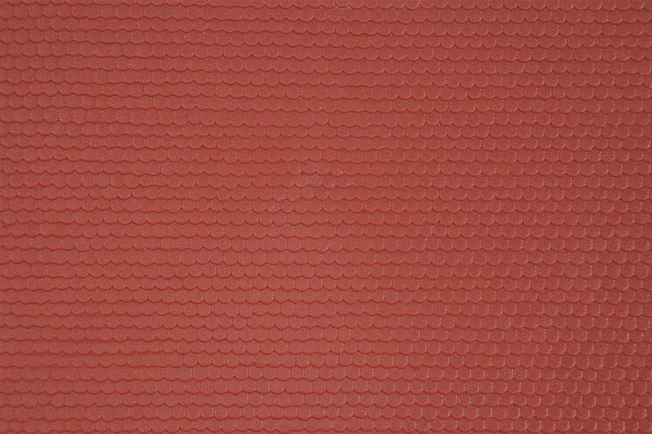 Kibri 34140 H0 Biberschwanzdachplatte mit Firstziegel,L ca. 20 x B 12 cm