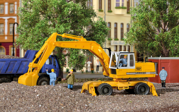 Kibri 11264 H0 LIEBHERR Mobilbagger A922 mit Anbaugeräten