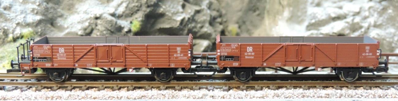 Schirmer 68110 Set offene Güterwagen Linz  DR mit Ladegut