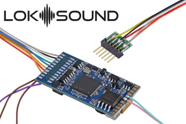 ESU 58416 LokSound 5 DCC/MM/SX/M4 "Leerdecoder", 6-pin NEM651 mit Lautsprecher 11x15mm