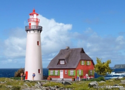 Kibri 39153 H0 Leuchtturm Hiddensee mit Nebengebäude