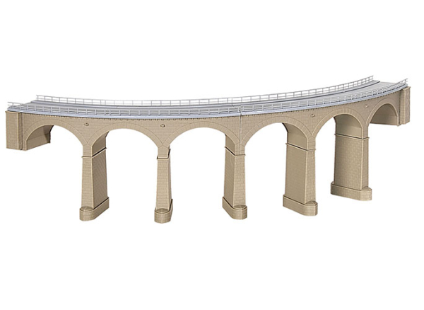 Kibri 39726 H0 Rosanna-Viadukt mit Eisbrecherpfeilern gebogen,eingleisig