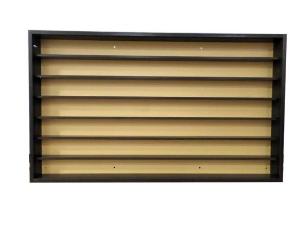 Kibri 12011 Schaukasten mit Glasschiebetüren, dunkelbraun,L 104,0 x H 61,0 x T 7,0 cm