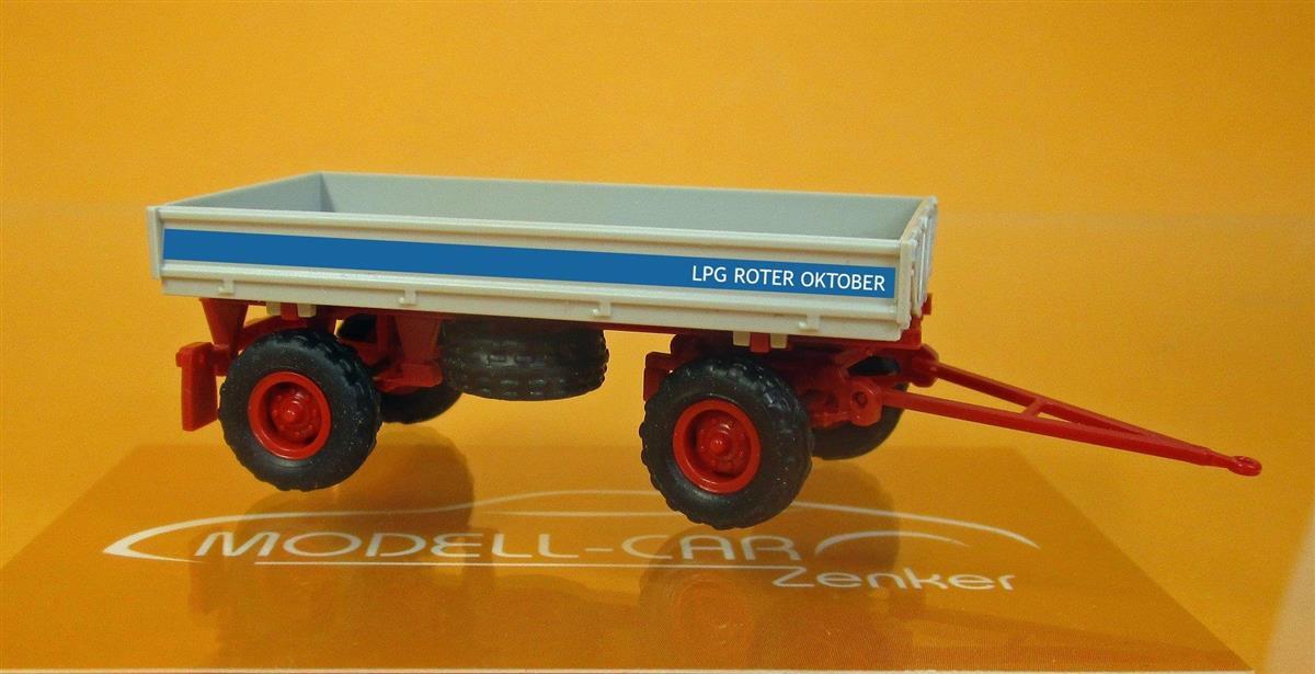 Modell-Car Zenker 03-309  IFA Anhänger HW 60 ND LPG Roter Oktober