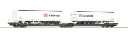 Roco 77390 Doppeltaschen-Gelenkwagen T3000e+Schenker