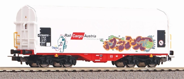 Piko 58982 Schiebeplanenwg. Rail Cargo Austria VI mit Graffiti