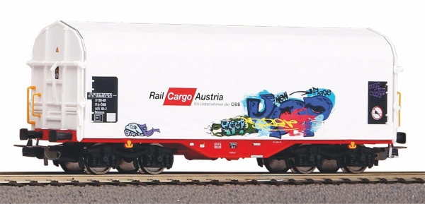 Piko 58982 Schiebeplanenwg. Rail Cargo Austria VI mit Graffiti