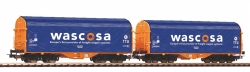 Piko 58396 2er Set Schiebeplanenwagen SBB Wascosa