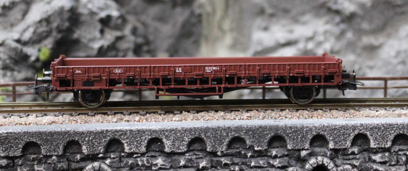roco 76313 Flachwagen, Gattung Rmrso 31, der Deutschen Bundesbahn