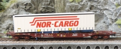 Roco 76222 Taschenwagen T3 + Nor Cargo Trailer