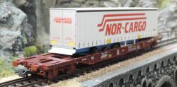Roco 76222 Taschenwagen T3 + Nor Cargo Trailer