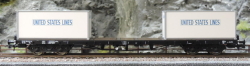 Roco 76714 Rungenwagen mit States Lines Container NS