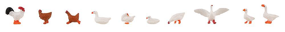 Faller 151909 Hühner, Enten und Gänse