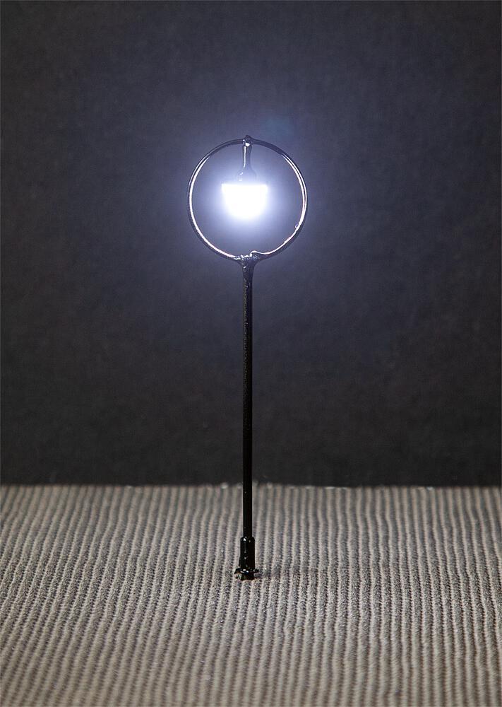 Faller 180105 LED-Parklaternen, Kugel-Hängeleuchte, kaltweiß, 3 Stück
