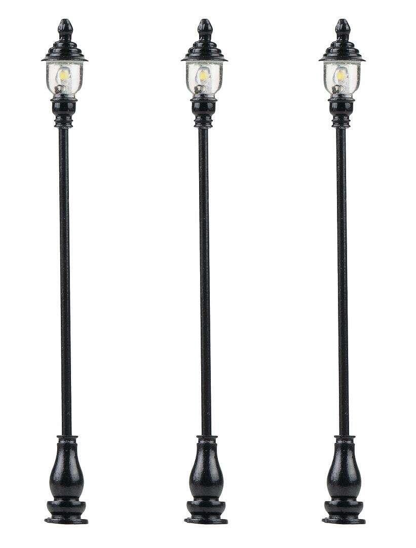 Faller 180108 LED-Parklaternen, 3 Stück