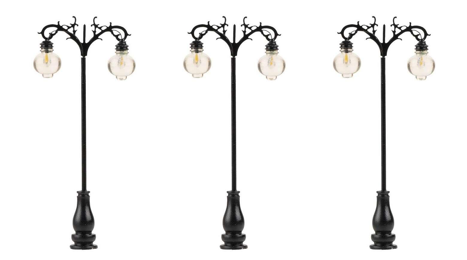Faller 180107 LED-Laterne, Hängeleuchten, 3-Stück