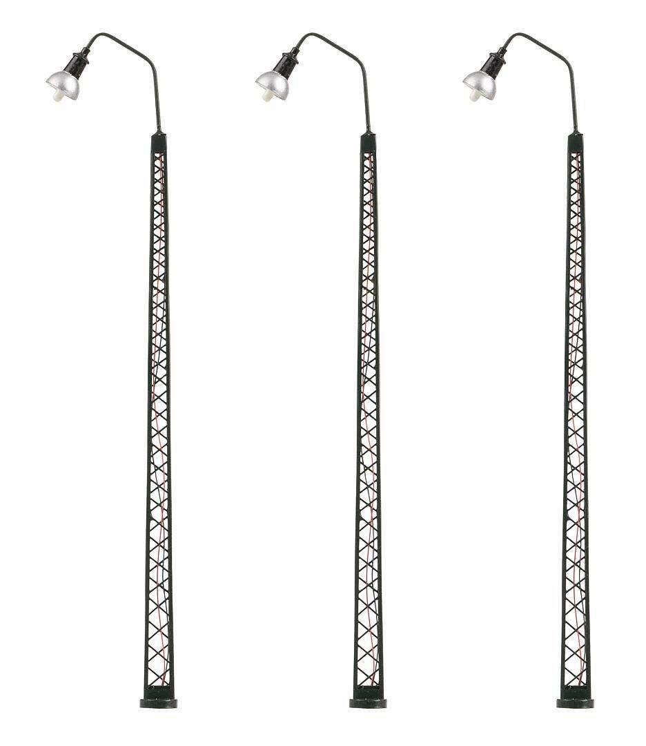 Faller 180109 LED-Gittermast-Bogenleuchte, kaltweiß, 3 Stück