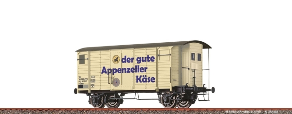Brawa 47884 Gedeckter-Gueterwagen-Gklm-Appenzeller-SBB