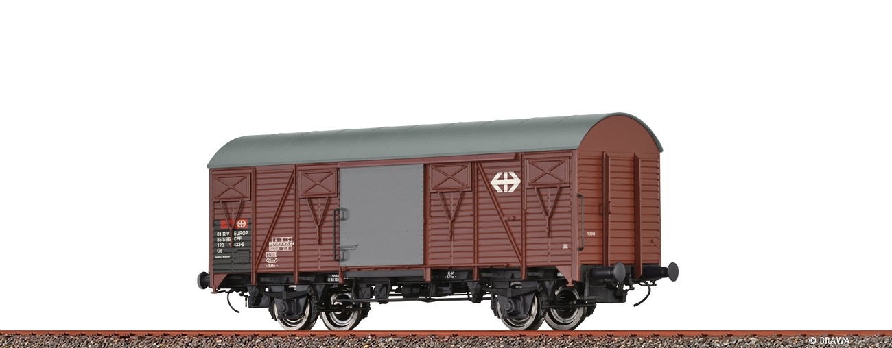 Brawa 50122 Gedeckter Güterwagen Gs „EUROP” der SBB