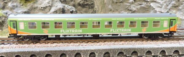 Tillig 01030 Reisezugwagenset „Flixtrain“, bestehend aus drei Reisezugwagen, Bauart Halberstadt, Ep. VI