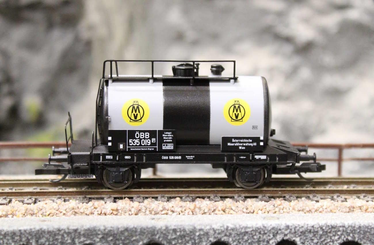 Tillig 17315 Kesselwagen „ÖMV AG“, eingestellt bei den ÖBB, Ep. III