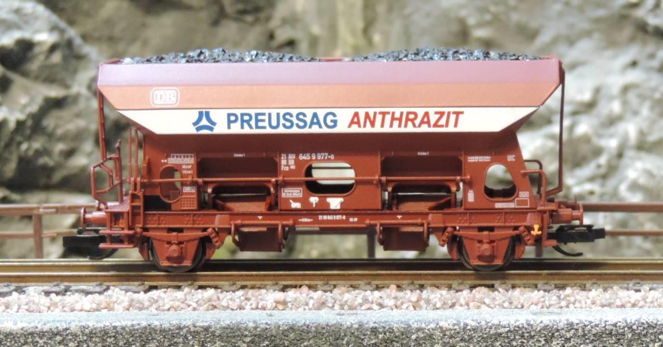 Tillig 17526 Selbstentladewagen Fcs 092 „PREUSSAG“ der DB, Ep. IV