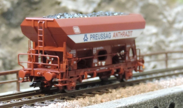 Tillig 17526 Selbstentladewagen Fcs 092 „PREUSSAG“ der DB, Ep. IV