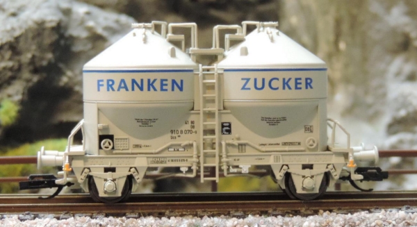 Tillig 17771 Staubsilowagen Ucs 909 „Frankenzucker GmbH“, eingestellt bei der DB, Ep. IV