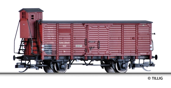 Tillig 17930 Gedeckter Güterwagen Gn der Eutin-Lübecker Eisenbahn, Ep. II