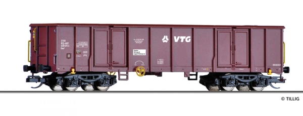 Tillig 18222 Offener Güterwagen Eaos „VTG“ der AAE Cargo, mit Beladung, Ep. VI