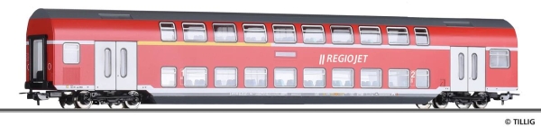 Tillig 73817 Doppelstockwagen 1./2. Klasse DABz755 der RegioJet, Ep. VI