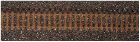 Tillig 86501 Gleisbettung dunkel, Gerade, L?nge 114mm, G2/G5
