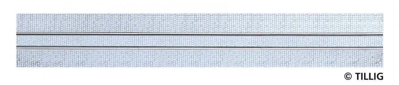 Tillig 87001 Gerades Gleis Pflastersteine - L?nge 316,8 mm