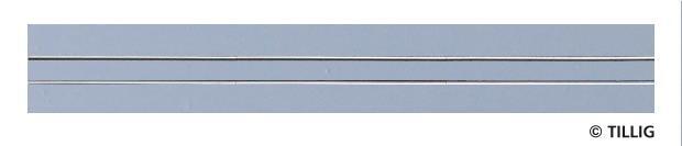 Tillig 87002 Tramgleis Gerades Gleis Asphalt/Beton, L?nge 316,8 mm