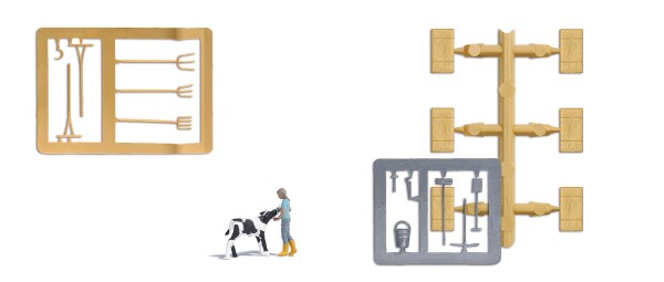 Busch 7932 A-Set: Kälberfütterung H0