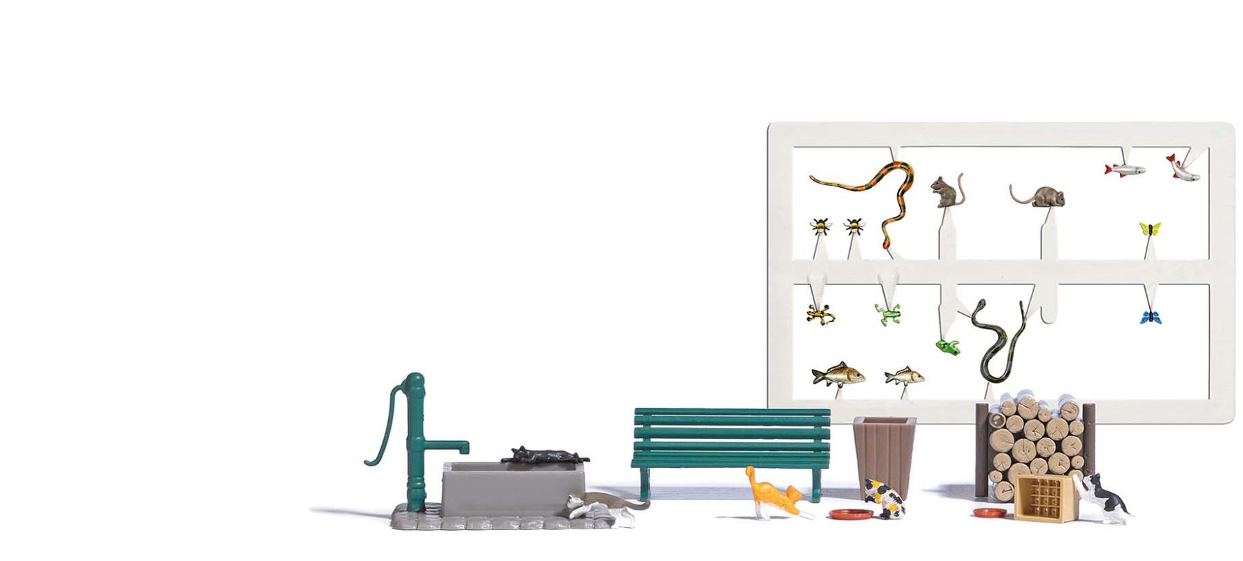 Busch 7921 A-Set: Spielende Katzen H0