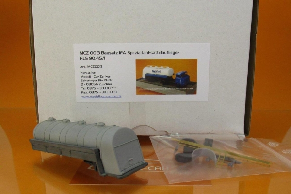 Modell-Car Zenker 0013 Spezialtanksattelauflieger  HLS 90.45/1 1:87