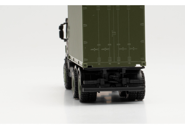 Herpa 746793 Iveco Trakker 6x6 mit 20 ft. Container Flecktarndesign "Bundeswehr"